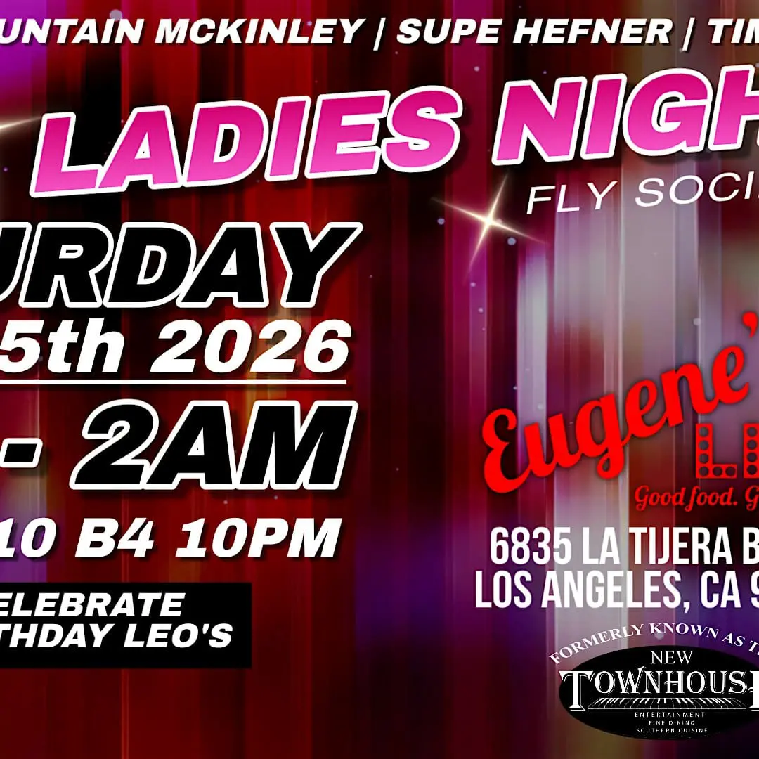 Colorful flyer advertising Ladies Night event