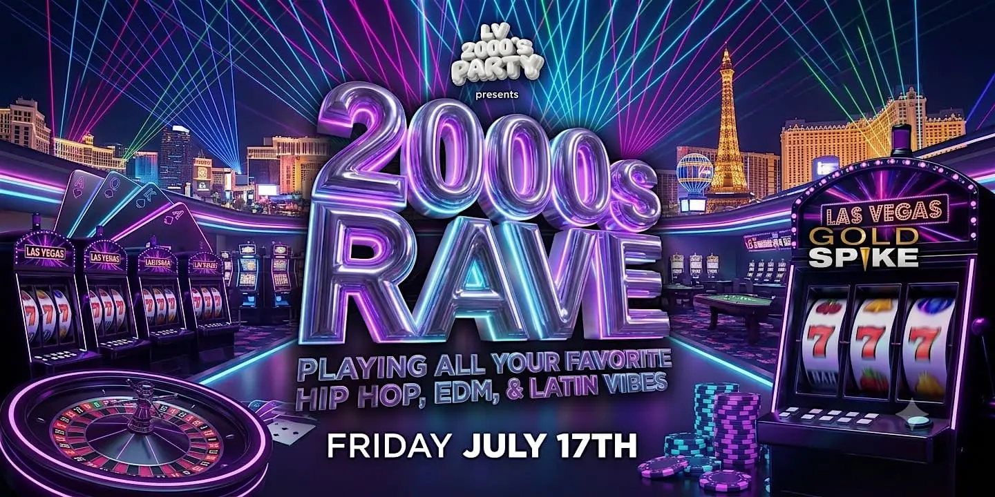 2000s rave Las Vegas neon casino scene
